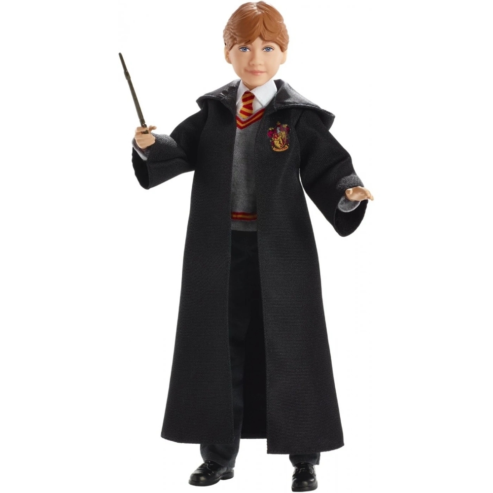 Harry Potter Ron Weasley Doll Wizarding World A-Line Robe & Wand, 10-inch